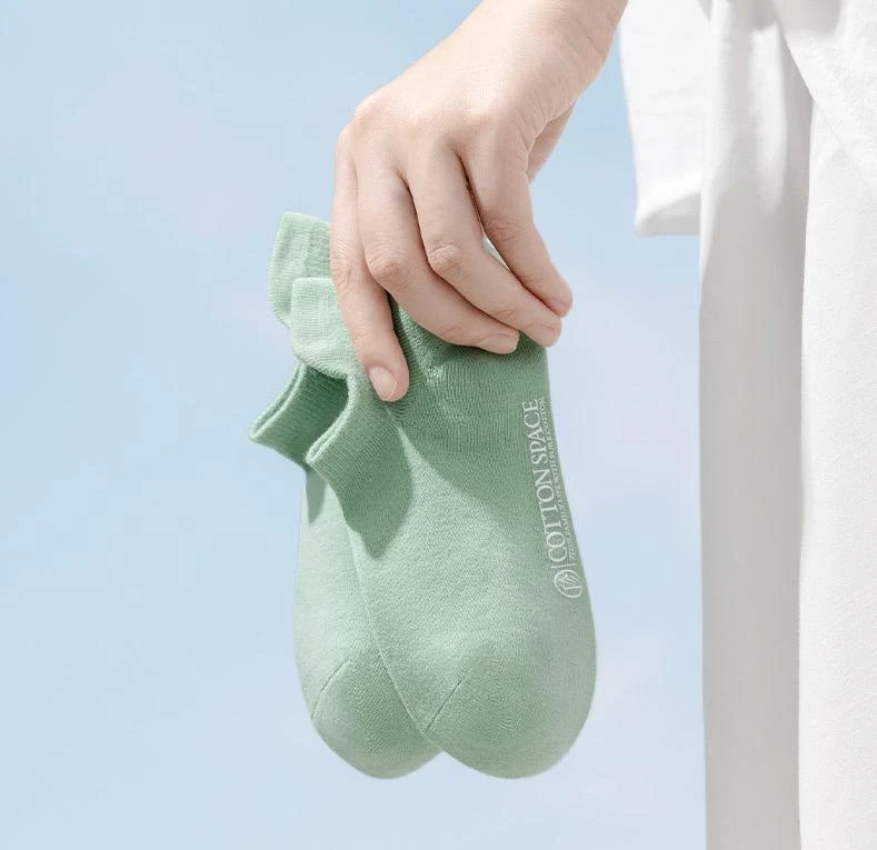 6 Paar kurze Damensocken aus Baumwolle, rutschfeste Knöchel-Bootssocken, atmungsaktive, lässige Sportsocken für Damen, Sommer, dünne, niedrig geschnittene Socken – Detail 5