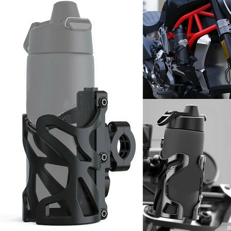 ABS Black Blue Motorcycle Handlebar Drink Holder