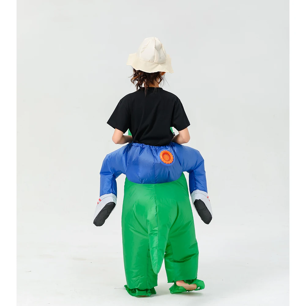 Costume Gonfiabile Alieno Per Bambini, Design Realistico, Materiale Traspirante, Regolabile, Ideale Per Halloween, Natale E Carnevale - 2