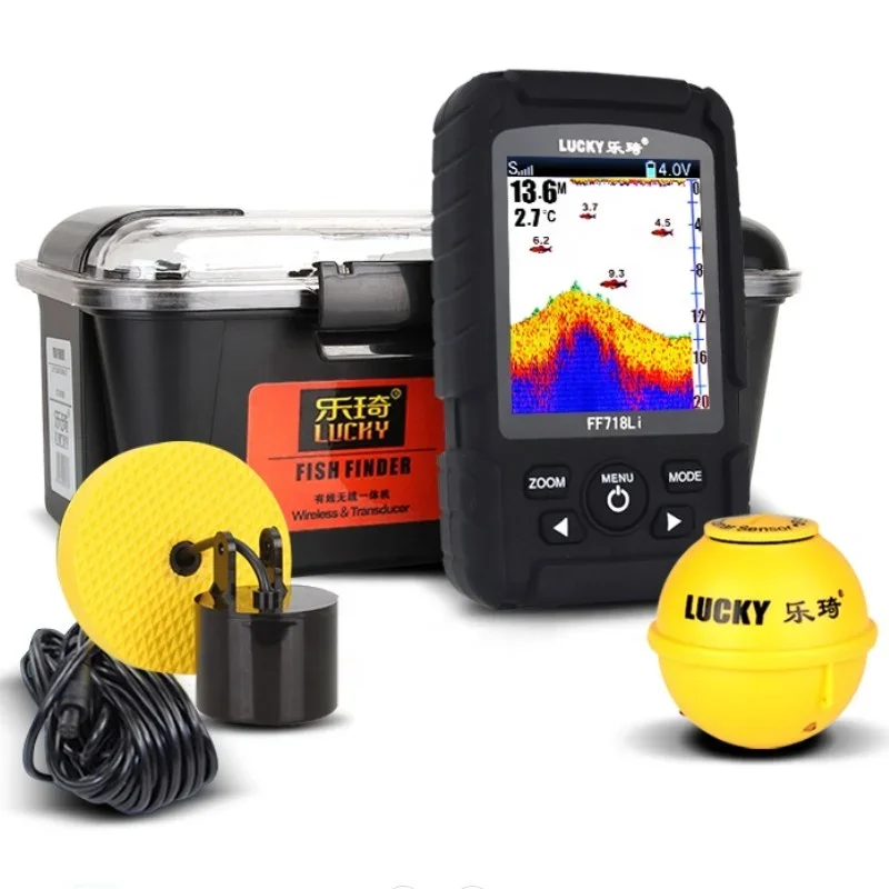Portatile Più Profondo Smart Lucky Fishfinder Sonar Ff718Li Ecoscandaglio Fotocamera Per La Pesca Subacquea Sonar Fishfinder
