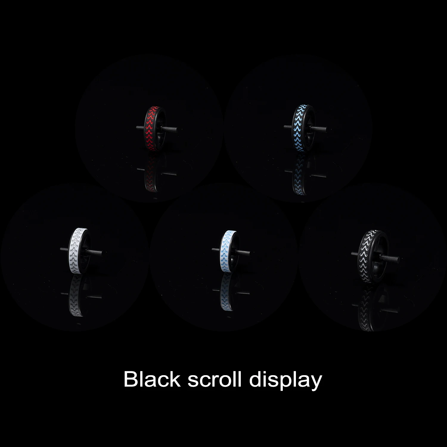 WLmouse Beast 미니 무선 교체 스크롤 휠 및 고무 링 칼라 세트 풀리 마우스 수리 도구 용 BTL 마우스 롤러