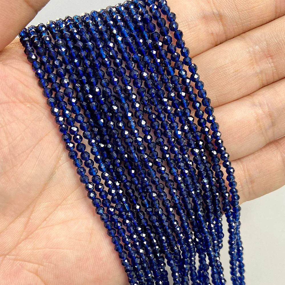 Natural Blue Gemstone Beads for Jewelry Making - Aquamarine, Amazonite, Apatite, Lapis, Turquoise Spacer Beads