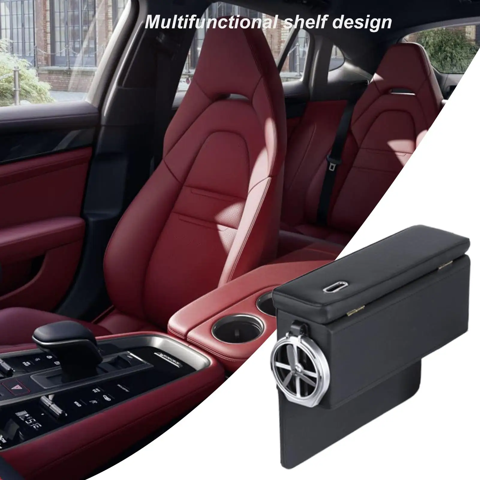 

Car Seat Seam Storage Box Multi Function Beverage Rack Car Products Mobile Phone Pad Card Coin Bag Accessories Storage Case