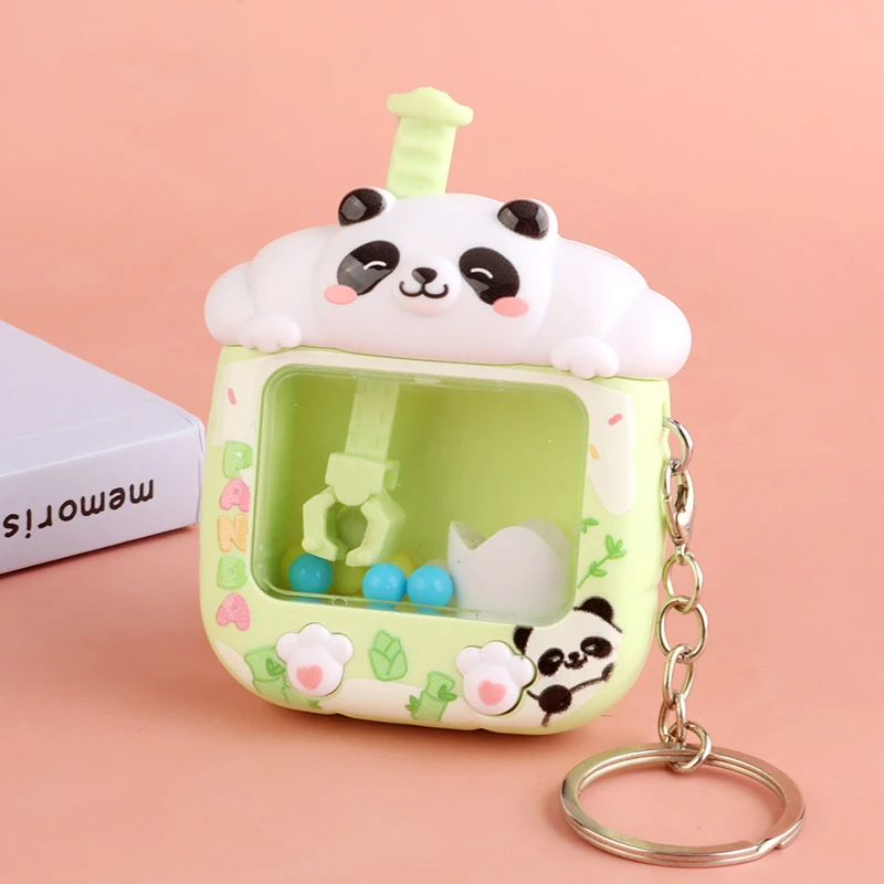 Kreative Design Fang Ball Maschine Schlüsselbund Spaß Kleine Hause Kran Maschine Anhänger Nette Rucksack Dekoration Kinder Geschenke – Detail 5