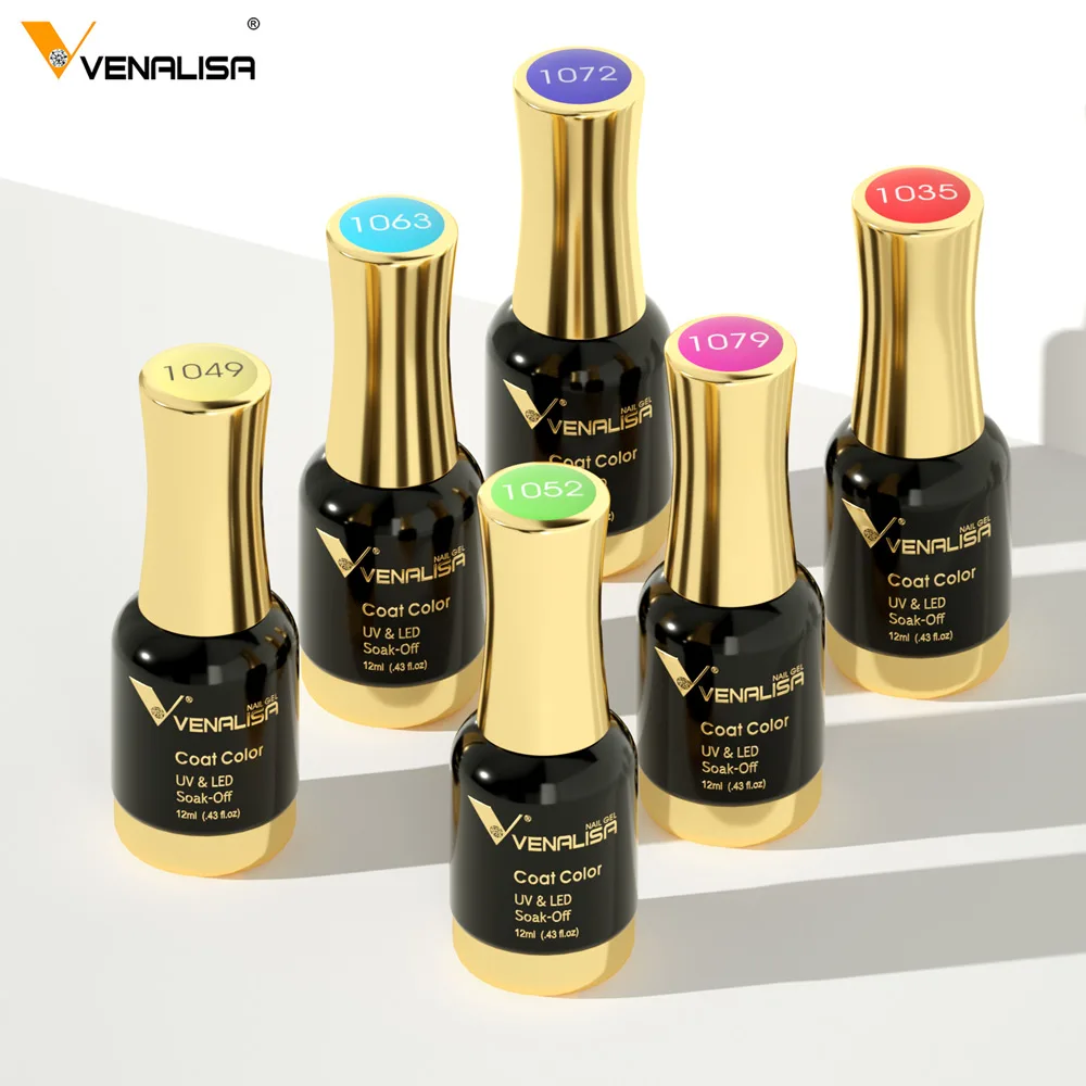 Venalisa Tempered Top Coat Nail Paint Gel 111 Colors Platinum Gel Polish Nail Soak Off UV LED Gel Polish Nail Lacquer Varnishes 5