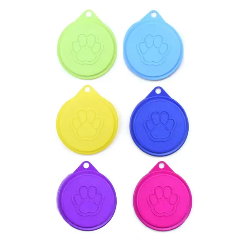 

Pet Food Can Covers BPAFree Reusable Can Lids For Most Dog And Cat Food Cans 6PCS Can Lid