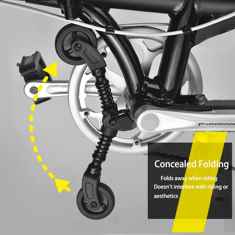 DAHON Bicycle Support Landing Gear Bicycle Third Wheel Easy Wheel Boost Assist Push Accessories, bicycle auxiliary wheels