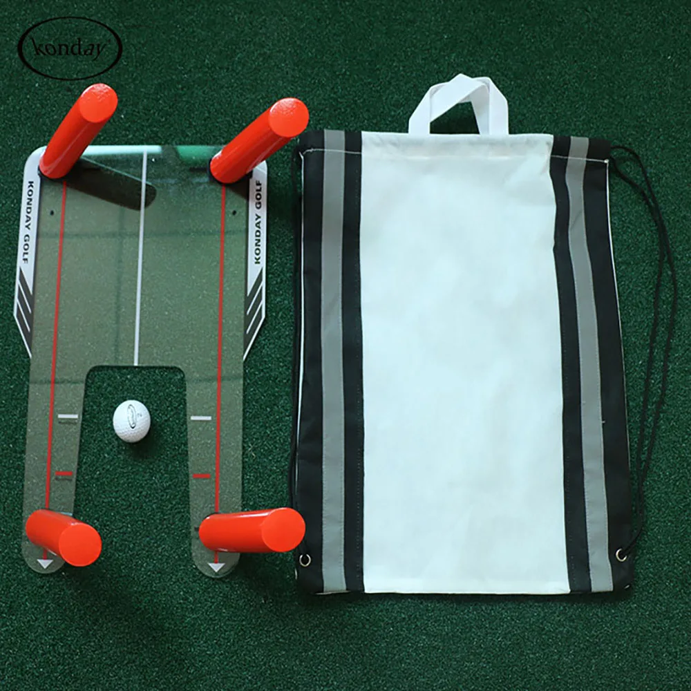 Golf Swing Trainer Swing Straight Draw Fade Practice Mirror Golf Aiming Hitting Trainer Golf Accessories Supplies Drop Ship