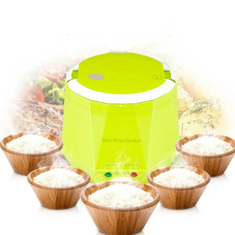 1.6L Mini Rice Cooker Heating Lunch Box Portable Constant Temperature Food Steamer Multifunction Pot For Car Truck 12/24V 4