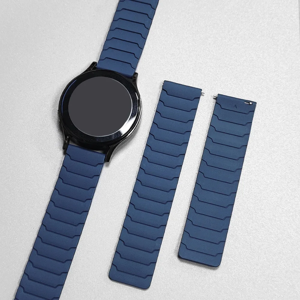 Magnetic Sports Silicone Watch Strap - 20mm/22mm