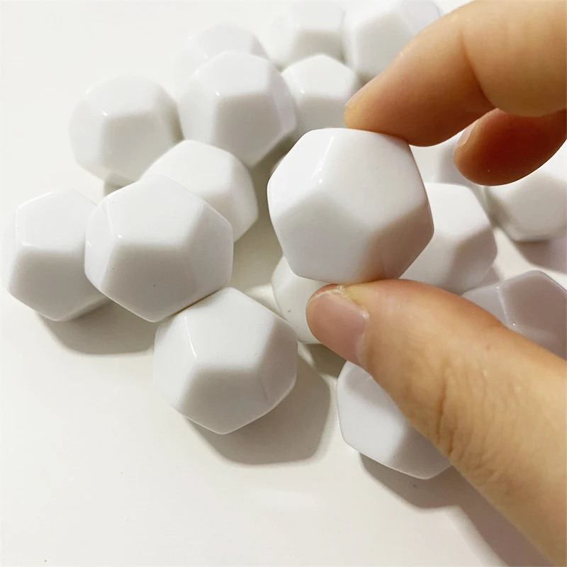 Game Dice Set 5/10/20Pcs D12 22mm Blank for Board Games