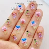 50pcs Mixed Resin Mini Cartoon Circus Clown Flatback Rhinestone Figurines Nail Art DIY Party Scrapbook Accessories Crafts 2