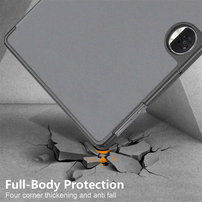 Suporte de Couro Magnético Tri-fold Capa Dura para Tablet Capa para Huawei Honor Pad Comprimidos 12.1 Case Coque - Imagem 6
