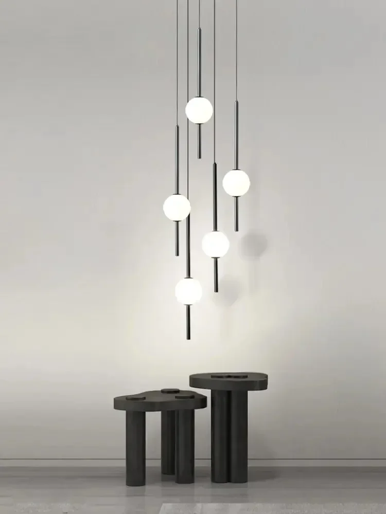 Living Room Modern LED Lighting Staircase Pendant Lamp High-rise Droplight Villa Stair Chandelier Duplex Building Hanging Lights pendant lights pendant lamp chandelier lighting