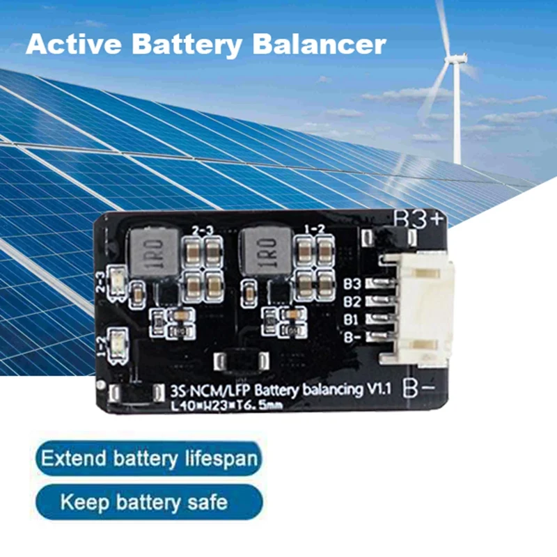 1.2A 3S Active Equalizer Balancer Equalizer Module Li-Ion Lifepo4 Lithium Battery Active Balancer BMS