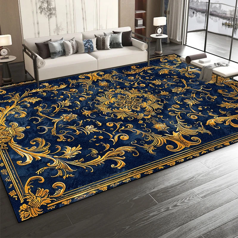 European Luxury Red Carpet for Living Room Decoration Large Carpets Customized Sofa Coffee Table Mat Non-slip Bedroom Lounge Rug 4