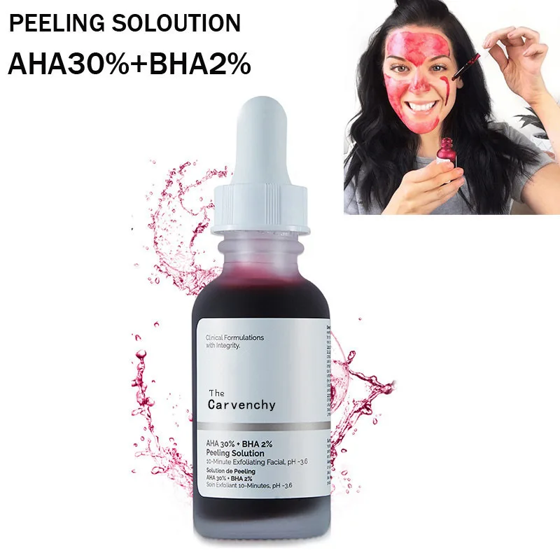 AHA30% BHA 2% Peeling Solution Exfoliating Facial Essence Stock Fruit Acid Salicylic Acid Essence Blackhead Face Skin Care