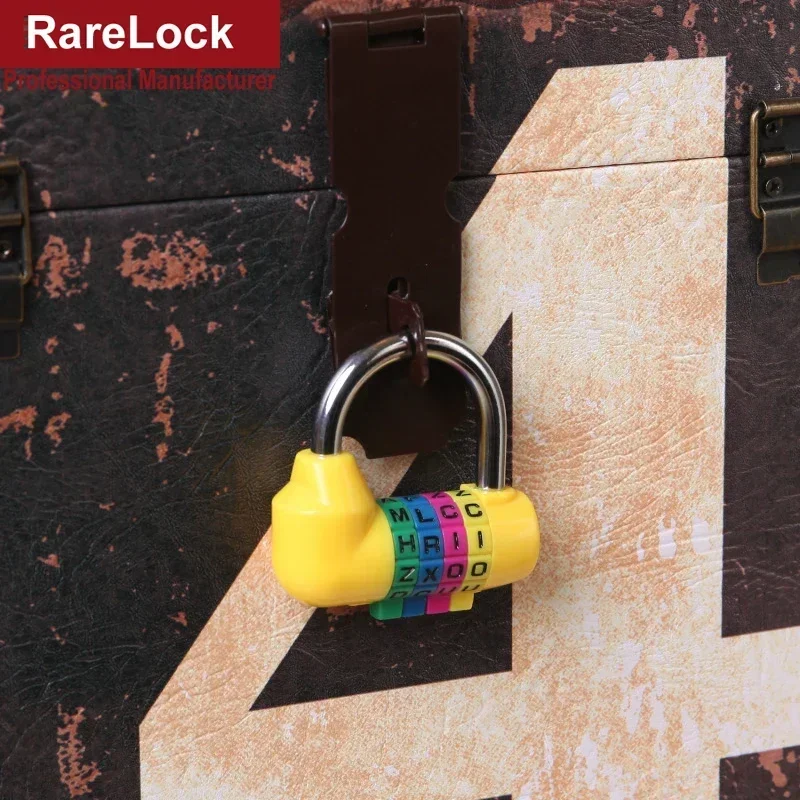 조합 자물쇠 4 코드 암호 잠금 체육관 사물함 가방 Jewerly Box DIY 하드웨어 Rarelock MMS35 G