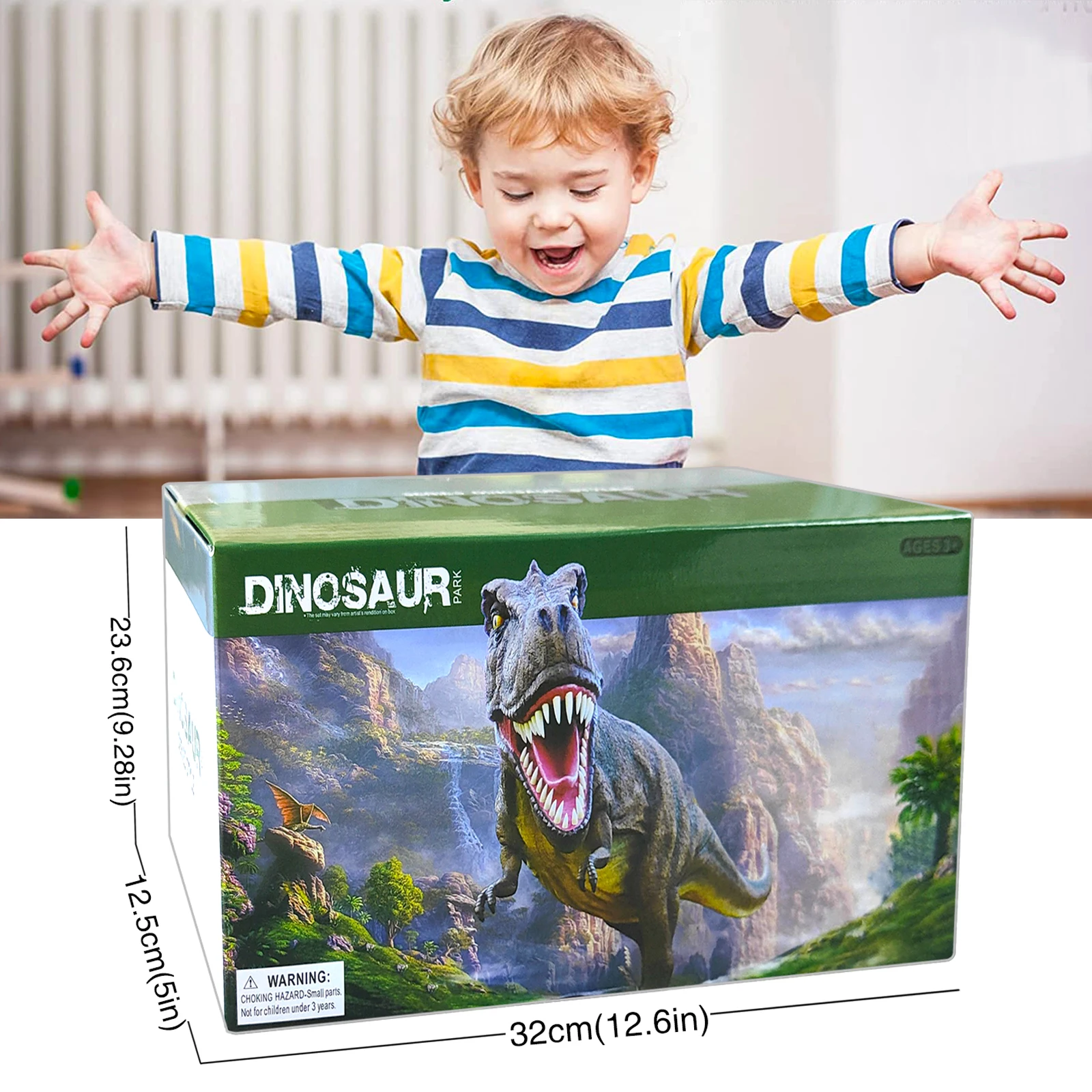  Dinosaur Toys,Create A Dinosaur World Road Race,Flexible Track  Playset and 2 pcs Cool Dinosaur car for 3 4 5 6 Year & Up Old boy Girls  Best Gift : Toys & Games