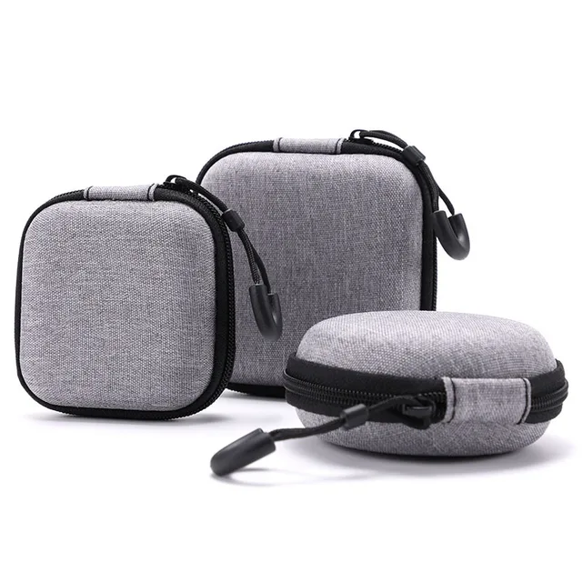 Portable Zipper Earphone Case Bag for Airpod Earpods KZ BA10 AS10 ES4 Charging Cable Accessories Mini Carrying Storage Bag Pouch