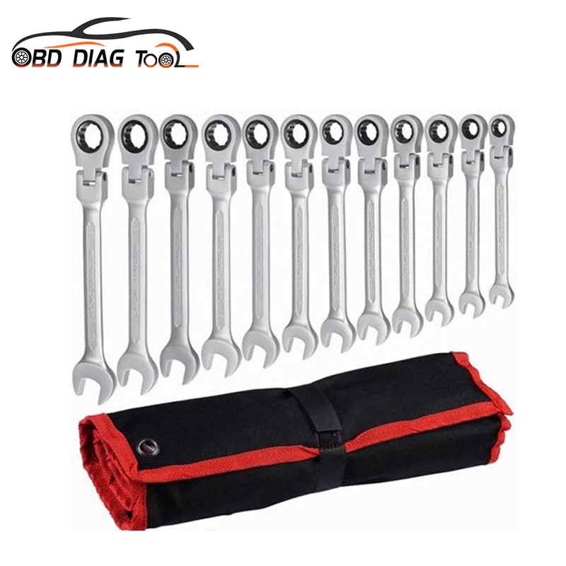 Universal Ratchet Combination Wrench Set Hand Tools Car Repair Tool Key