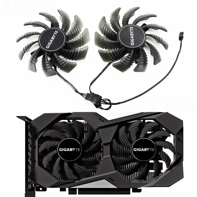 2Pcs 2Pin 3Pin Gtx 1650 Cooler Dispositivo Di Raffreddamento Gpu Per Gigabyte Geforce Gtx 1650 Oc Cn 4G Ventola Della Scheda Grafica