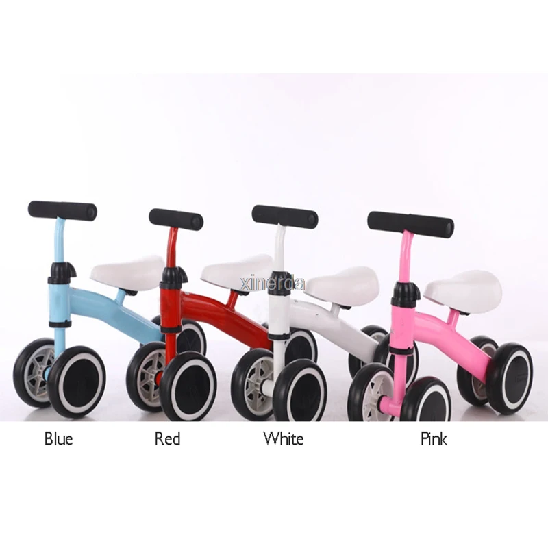 Baby Balance Bike Walker Kids Ride On Toy Gift For 1-3 Anni Bambini Per L'Apprendimento Walk Scooter 4 Ruote Telaio In Acciaio Al Titanio