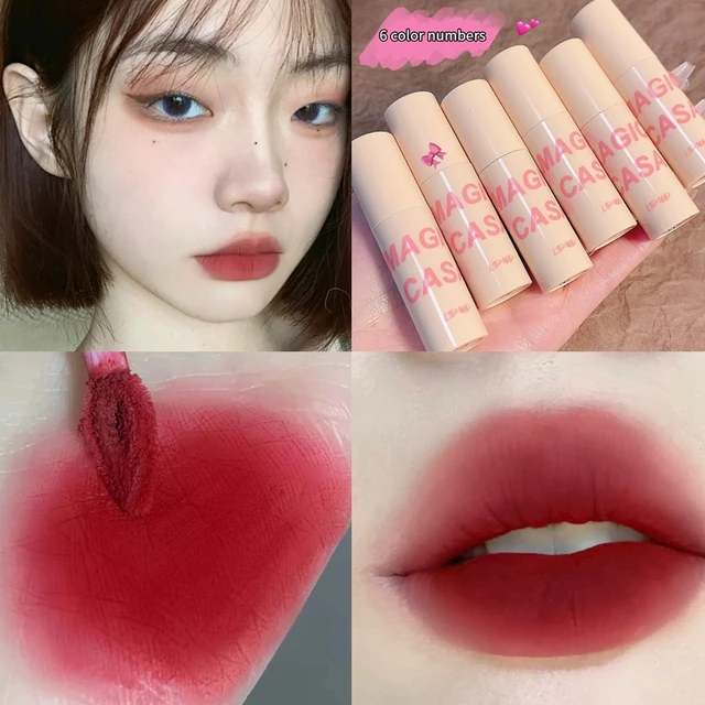 Mignon Fille Velours Mat Rouge à Lèvres Lip Gloss Pigment Liquide