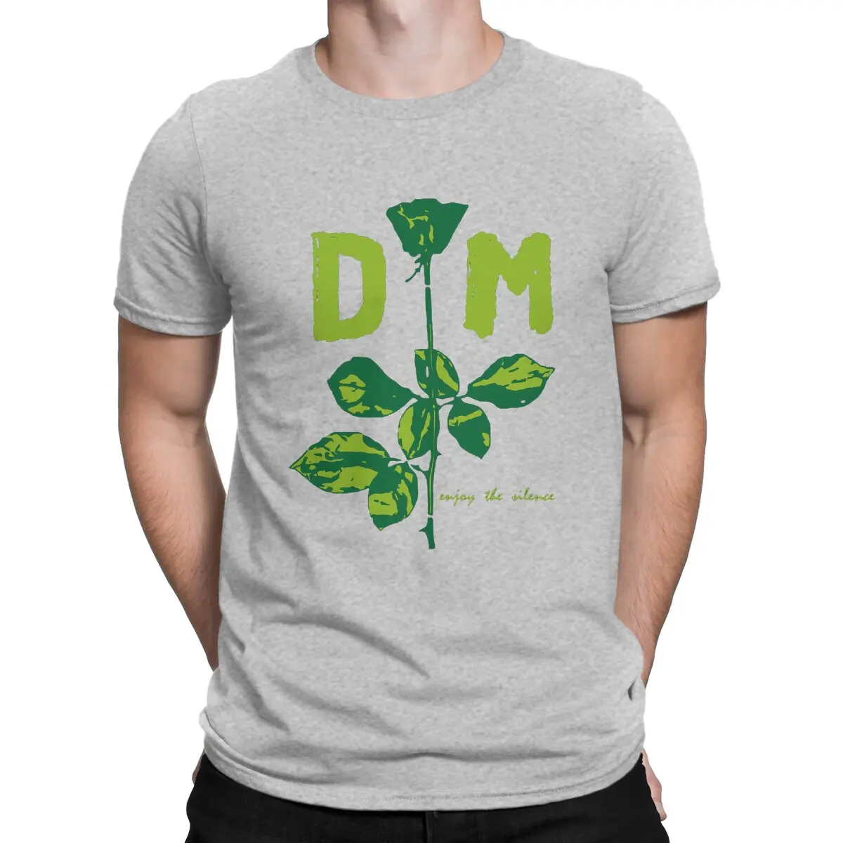 thumbnail image 1 of Camisetas Devotee Rose Green para hombre, camisetas casuales Depeche Cool Mode, camisetas de manga corta con cuello redondo, camisetas estampadas de algodón, 1 of 7