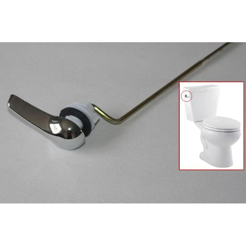 Description Picture 2 of item1x Side Mount Toilet Flush Lever Handle For Angle Fitting Toilet Tank Fittings Universal Toilet Water Tank Plastic Toilet Wrench