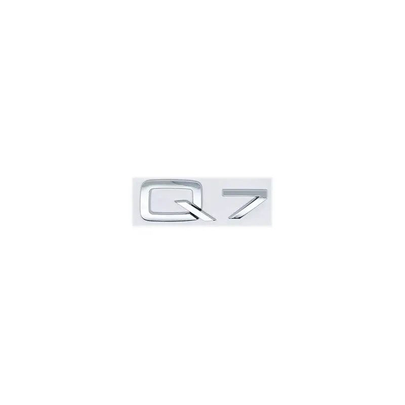 3D Black/Silver ABS Emblem - Numbers & Letters Logo Sticker