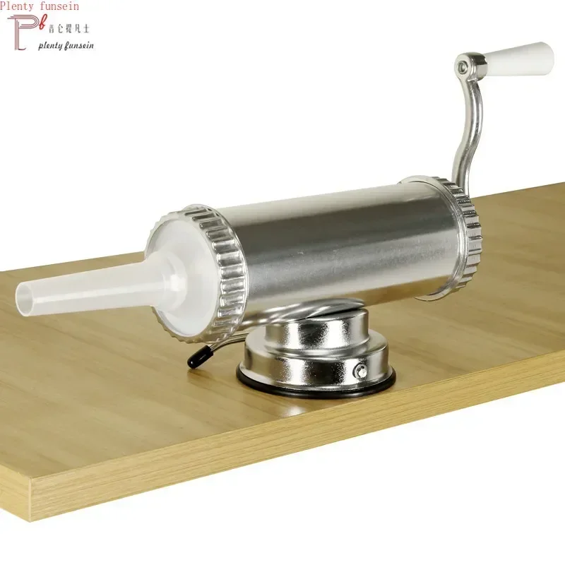 2 pounds aluminum alloy suction cup type household sausage filling device, manual sausage making, machine