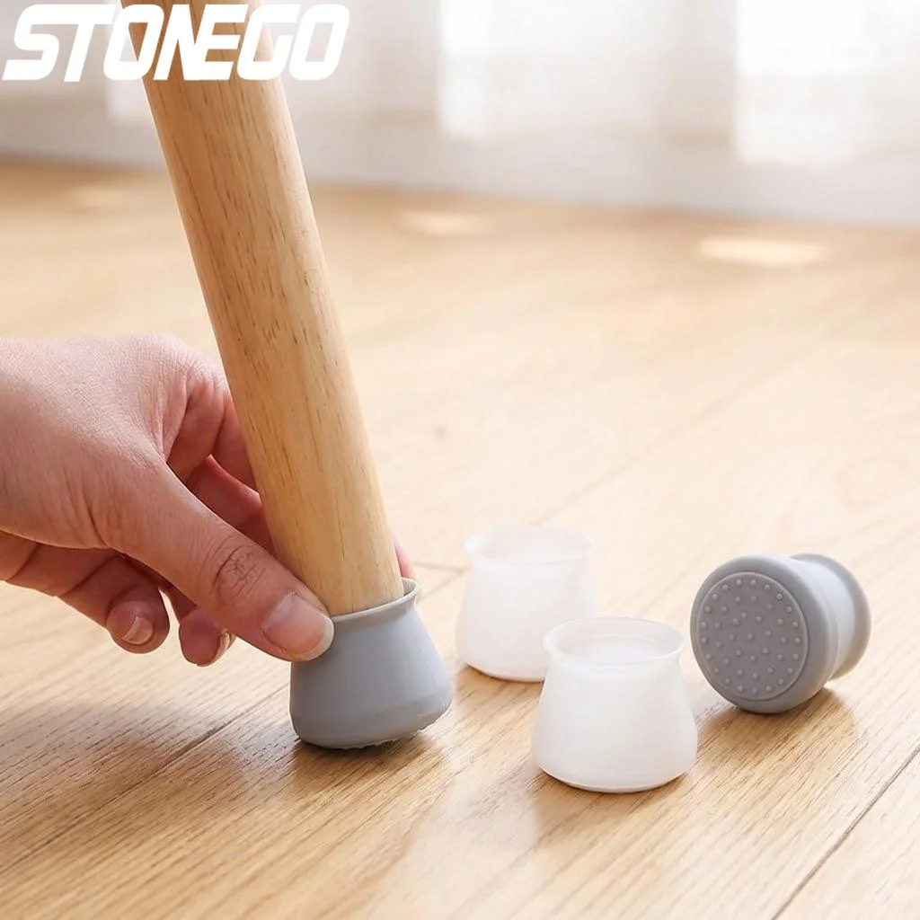 Non-Slip Silicone Furniture Leg Caps - Floor Protector Pads