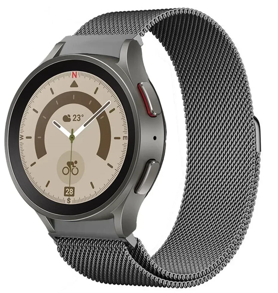 Sleek Milanese Loop Band for Smartwatches - No Gaps Design, Multiple Sizes
