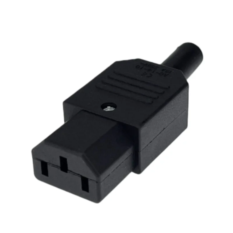 Durable Black Elbow Power Cord with IEC Connector - 10A 250V