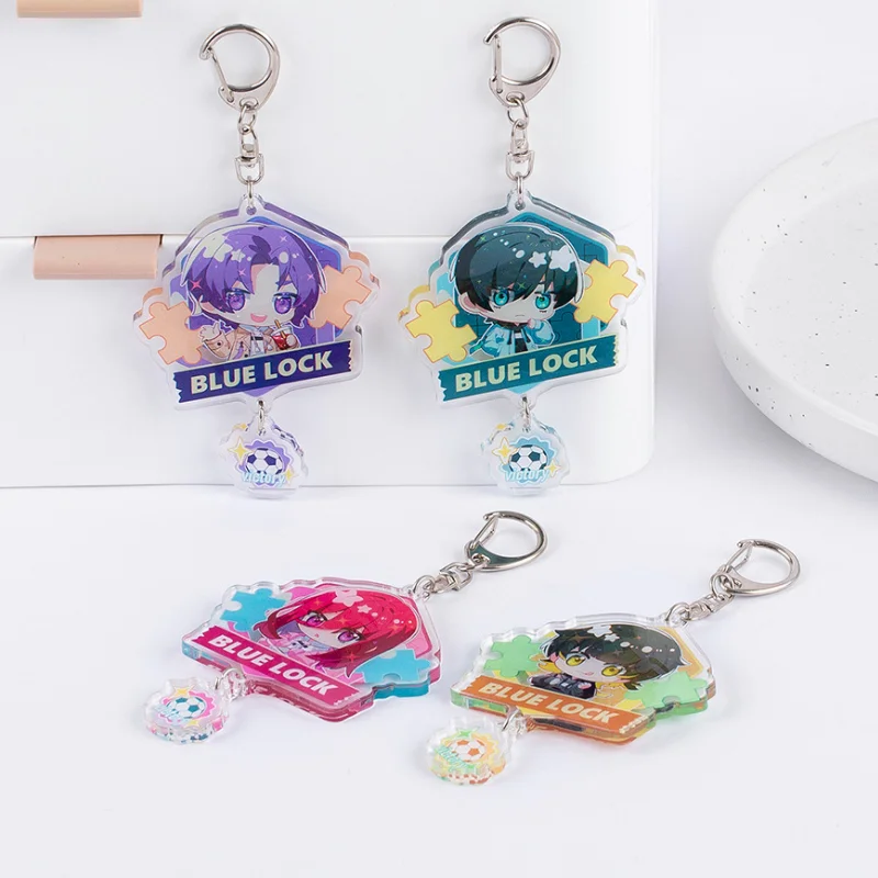 

Men Key Chain for Women ITOSHIRIN Chigiri Hyoma Seishiro Nagi Anime KeyChain BLUE LOCK Cute Figure Acrylic Keyring Pendant Gifts