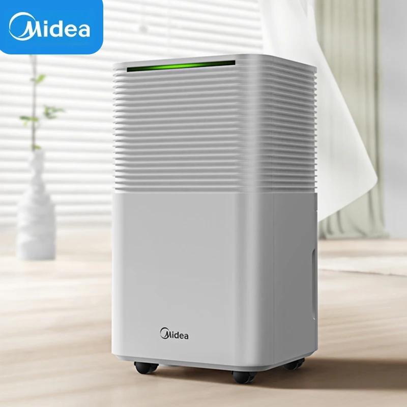 Midea-電気除湿機,12l,自動オフ,超静音,吸収剤,家庭,部屋,オフィス 