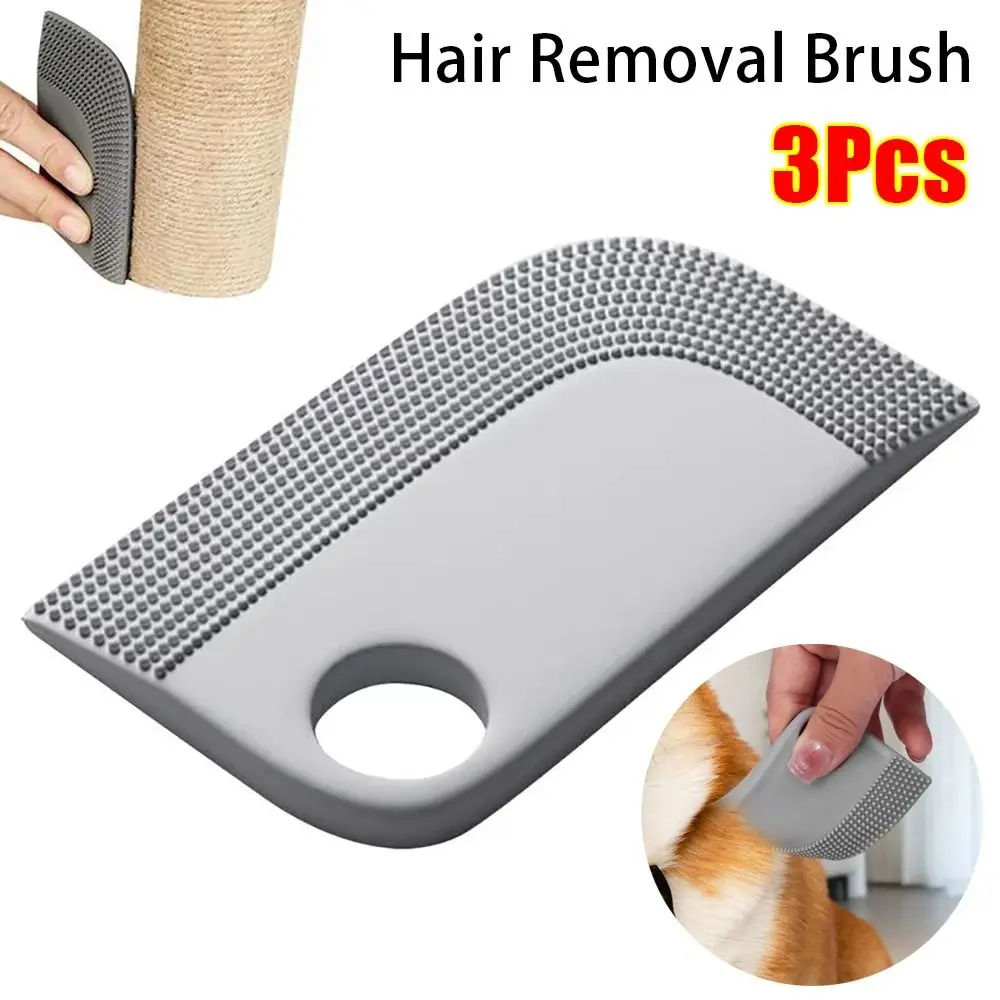 Pet Hair Remover Brush Dog Silicone Fur Remover Brush Cleaning Sofa Fuzz Fabric Dust Removal Cleaning Tool Cat Supplies
