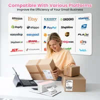 Bluetooth Thermal Label Printer Wireless Small Shipping Label Printer 4X6 Compatible with iPhone Android Mac Window 3