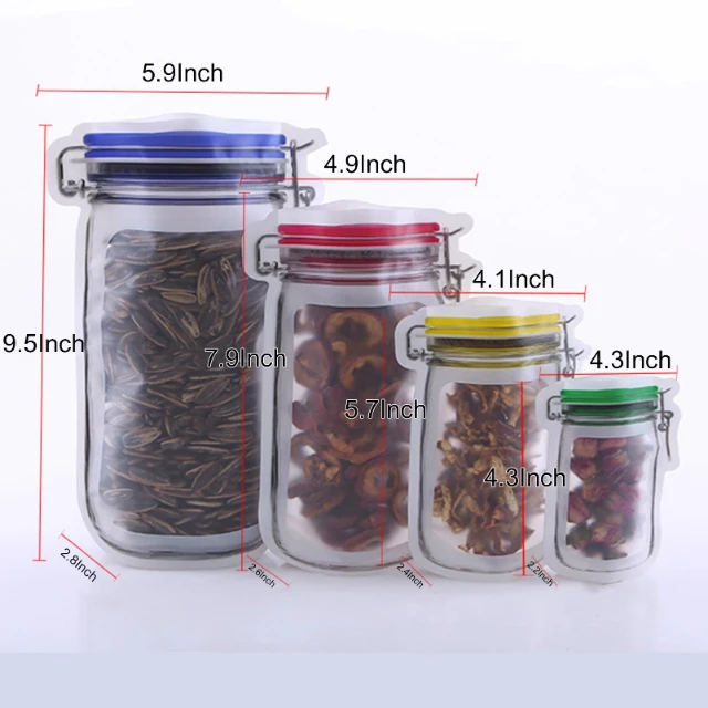 4pcs Mason Bottle