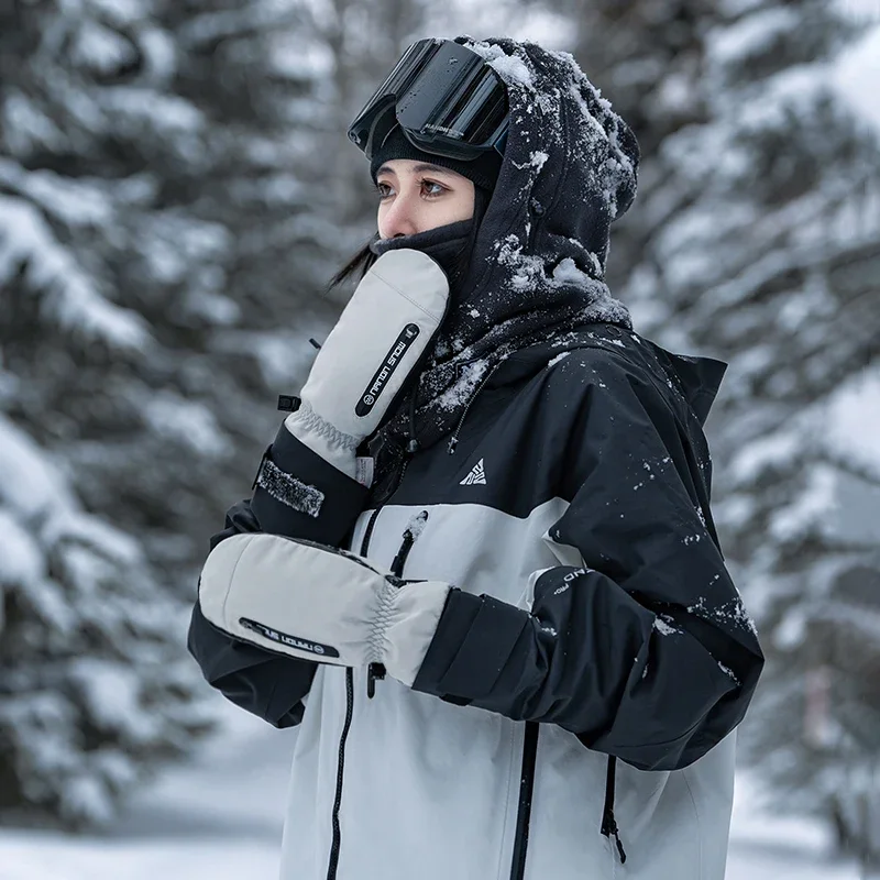 NANDN Ski Gloves  With Double Layer Inner Liner Waterproof Thermal Gloves Touchable Screen 5