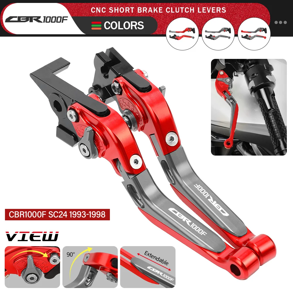 

For HONDA CBR1000F SC24 1993 1994 1995 1996-1998 Motorcycle Accessories Adjustable Brake Clutch Levers Folding Handle Lever