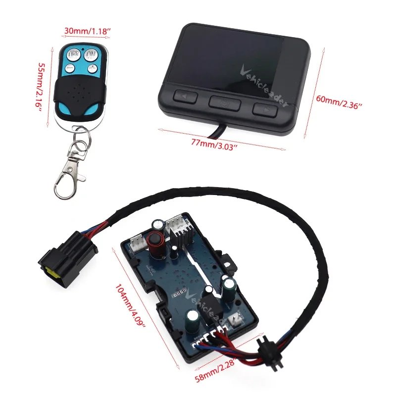 12V 24V 디젤 에어 히터 LCD 모니터 스위치 및 원격 제어 및 제어 보드 마더 보드 자동차 주차 히터 컨트롤러 키트