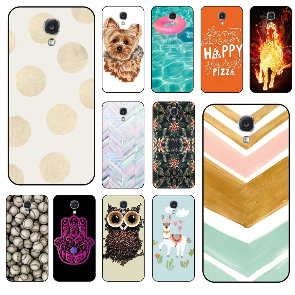 Borse Morbide Per Cellulari Shell Per Galaxy S4 Black Etui Trend Hoesjes Tpu Fiore Super Economico Per Samsung Galaxy S4 Nero