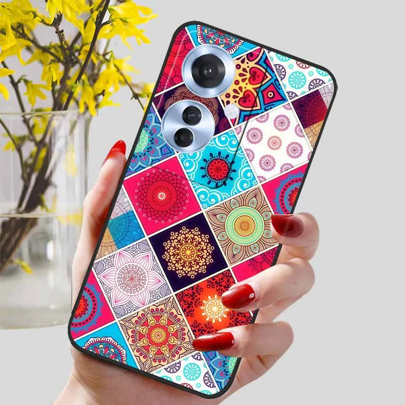 Black Marble Print Silicone Phone Cover - Fashionable Protective Shell and Soft TPU Case