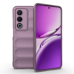 Silicone Liquid Shockproof TPU Rubber Phone Case Cover Protector for OPPO A3 Pro Global (PURPLE)