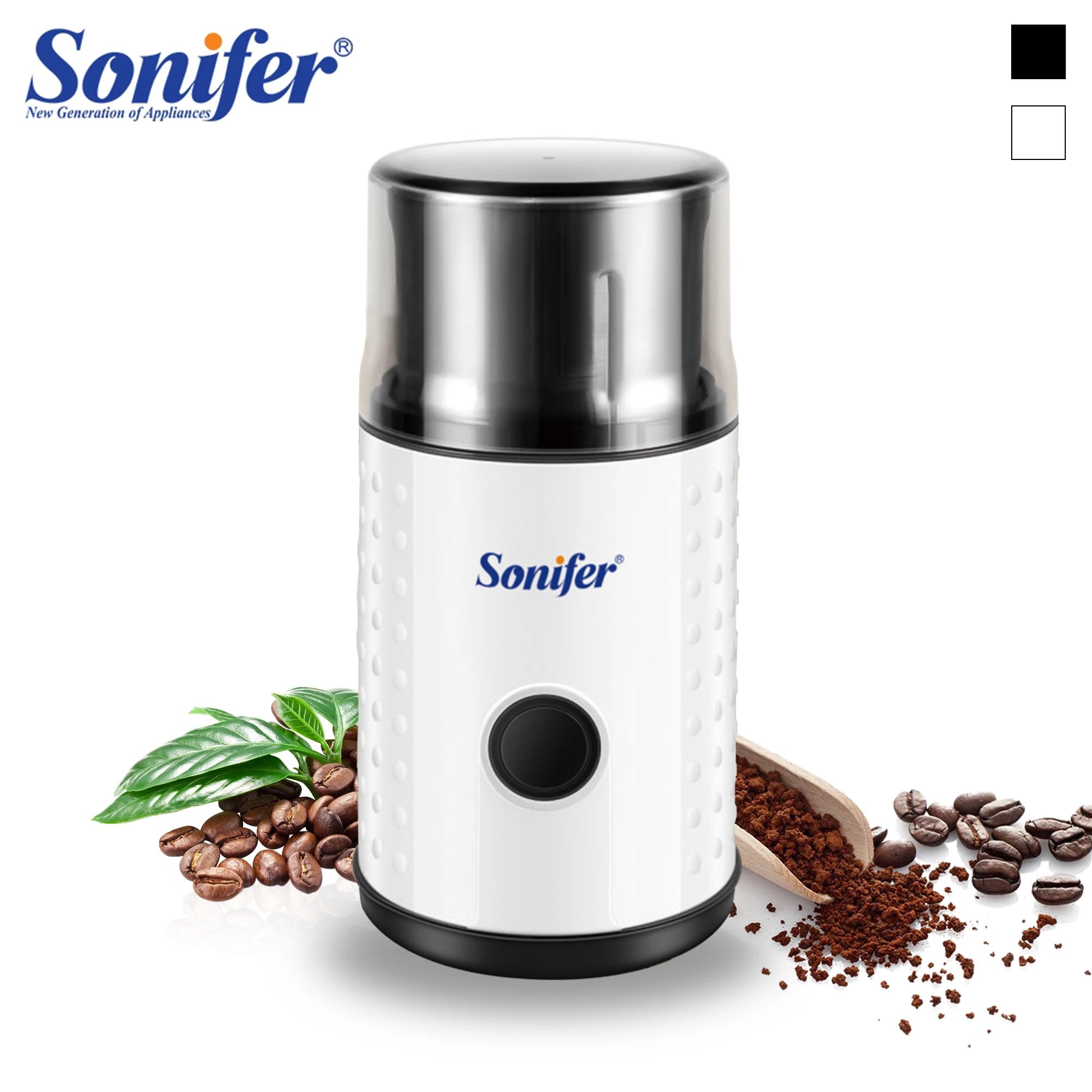 Electric Coffee Grinder Cafe Grass Nuts Herbs Grains Pepper Tobacco