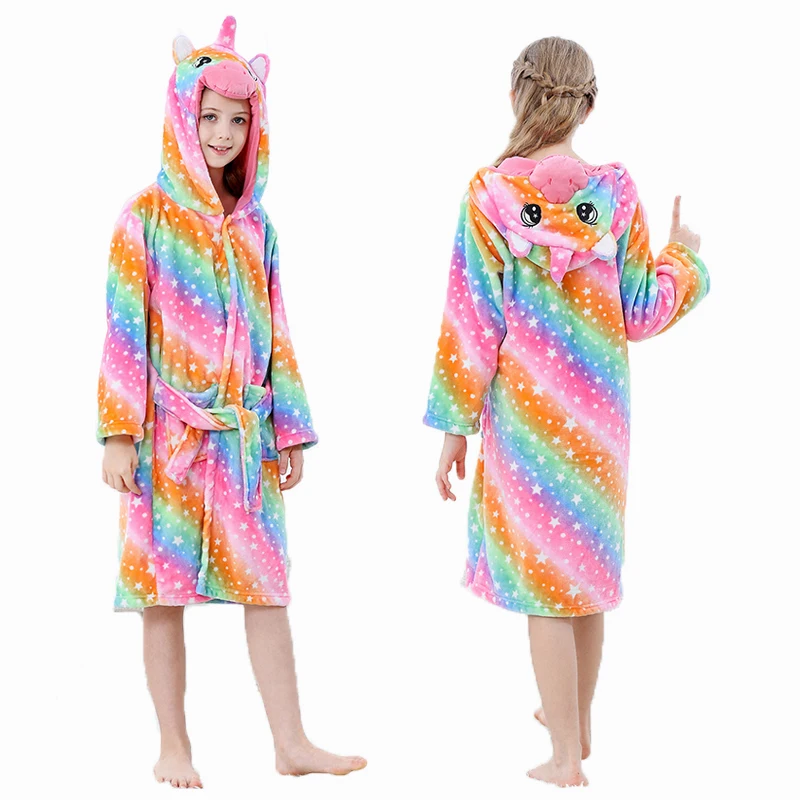 Kids Bathrobe Halloween Dinosaur