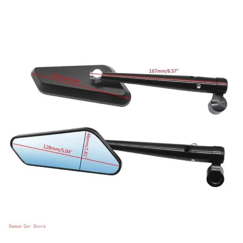 Motorcycle Rearview Mirror 2Pcs/Pair Scooter Motocross Rearview Mirrors 8/10mm