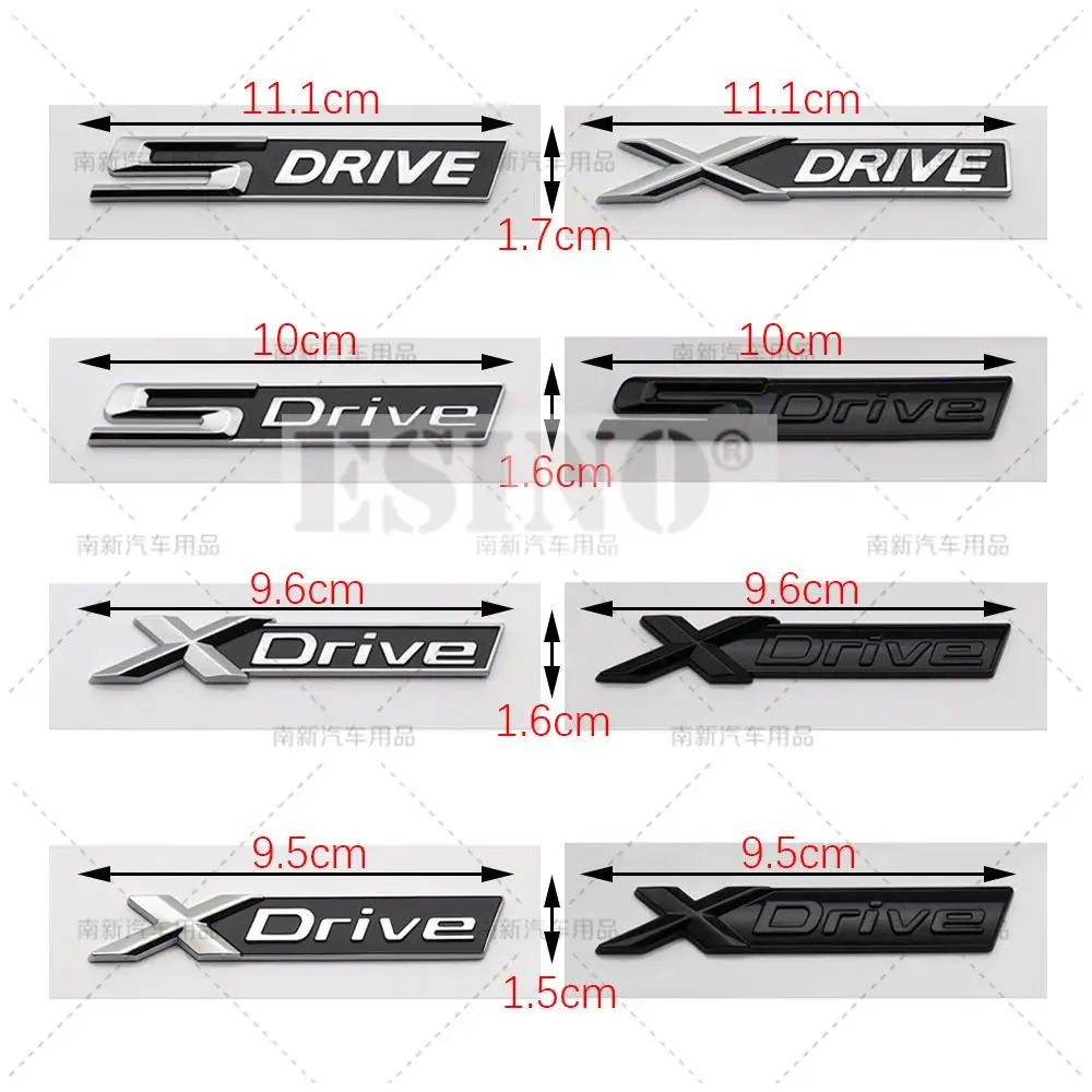 G12bmw 3d Abs S Drive X Drive Emblem - Adhesive Badge For E90 F30